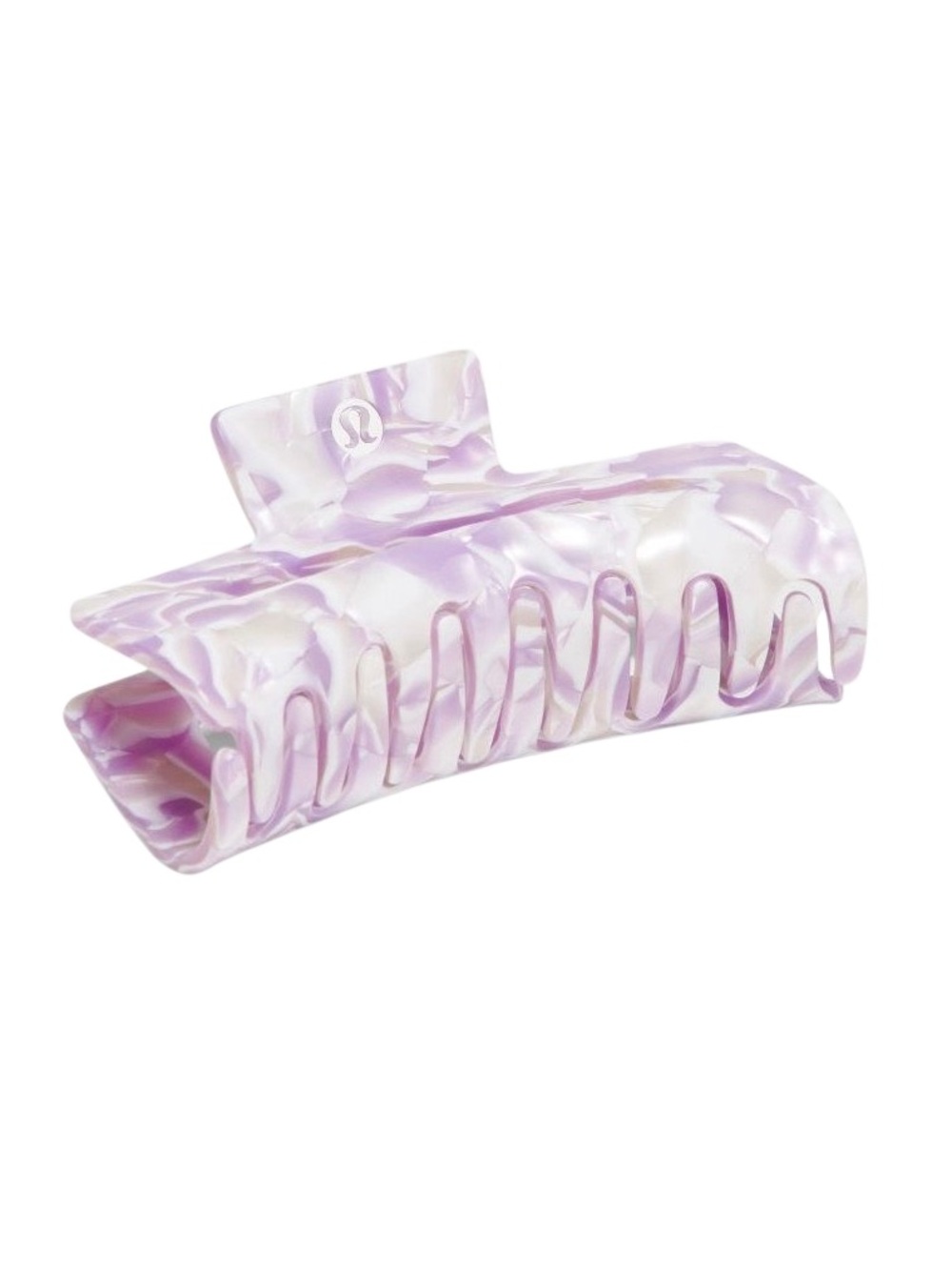 Lululemon Extra Large Claw Hair Clip Lilac Play/White